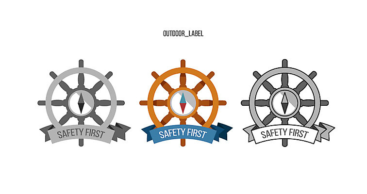 일러스트 아웃도어 안전 사람없음 라벨 나침반 키_배핸들 국내일러스트 AI파일 프레임 핸들 파일형식 벡터