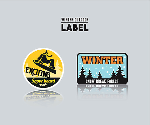 나무 남자 겨울 일러스트 아웃도어 한명 성인 라벨 눈 스노우보드 국내일러스트 AI파일 자연요소 식물 1 계절 날씨 프레임 사람 보드_스포츠 파일형식 벡터