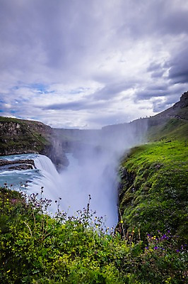 포토 JPG 주간 구름 해외풍경 해외 유럽 자연 하늘 아이슬란드 풍경 사람없음 야외 폭포 굴포스폭포 국내포토 자연요소 나라 생태계 파일형식