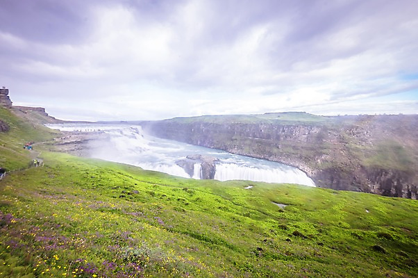 포토 JPG 주간 구름 해외풍경 해외 유럽 자연 하늘 아이슬란드 풍경 사람없음 야외 폭포 굴포스폭포 국내포토 자연요소 나라 생태계 파일형식
