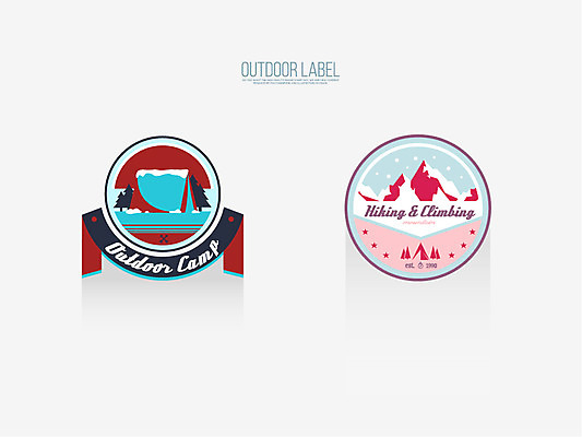 나무 겨울 일러스트 산 아웃도어 사람없음 라벨 캠핑 눈 겨울캠프 국내일러스트 AI파일 자연요소 식물 계절 레저 날씨 프레임 파일형식 벡터