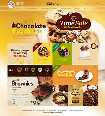 PSD 템플릿 빵 웹템플릿 디자인시안 사이트템플릿 사람없음 쇼핑 홈페이지 쿠키 홈페이지시안 우유 도넛 브라우니 온라인쇼핑몰 스토어 이미지템플릿 음식 디저트 유제품 쇼핑몰 온라인 파일형식