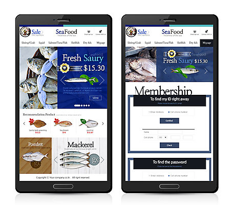 PSD 템플릿 웹템플릿 디자인시안 모바일 어류 사람없음 쇼핑 해산물 모바일템플릿 모바일웹 도미 고등어 굴비 꽁치 온라인쇼핑몰 스토어 이미지템플릿 수중동물 쇼핑몰 온라인 파일형식