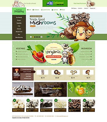 PSD 템플릿 남자 웹템플릿 채소 디자인시안 사이트템플릿 성인 두명 쇼핑 홈페이지 홈페이지시안 버섯 유기농 온라인쇼핑몰 스토어 이미지템플릿 웰빙 사람 쇼핑몰 온라인 파일형식