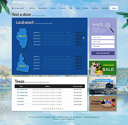 PSD 서양인 템플릿 여자 웹템플릿 디자인시안 사이트템플릿 돋보기 성인 두명 쇼핑 홈페이지 세일 카메라 홈페이지시안 장바구니 온라인쇼핑몰 스토어 이미지템플릿 외국인 사람 전자제품 바구니 쇼핑몰 온라인 파일형식