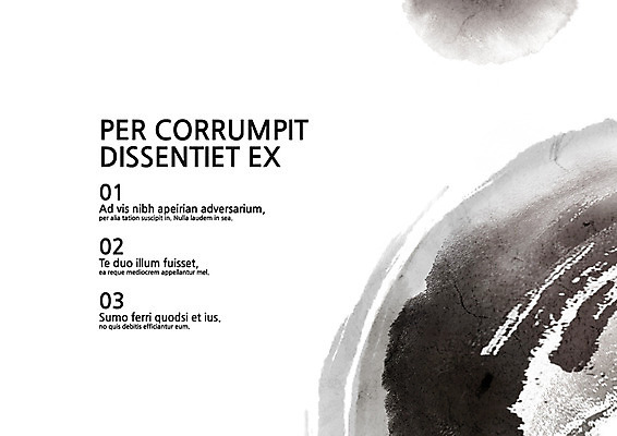 템플릿 내지 붓터치 사람없음 먹 프레젠테이션 문서템플릿 서식 레이아웃 문서 제안서 목차 이미지템플릿 AI파일 서예 파일형식 벡터