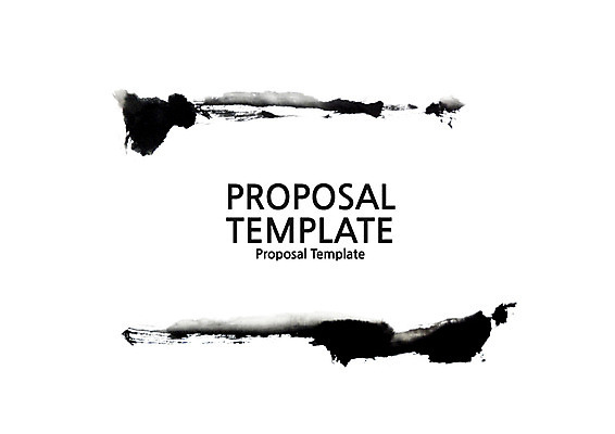 템플릿 표지 붓터치 사람없음 먹 프레젠테이션 문서템플릿 서식 레이아웃 문서 제안서 이미지템플릿 AI파일 서예 파일형식 벡터