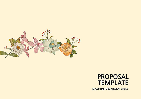 템플릿 표지 꽃 나뭇잎 사람없음 프레젠테이션 문서템플릿 서식 레이아웃 문서 제안서 이미지템플릿 AI파일 식물 잎 파일형식 벡터