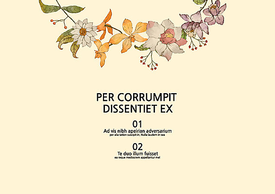 템플릿 꽃 내지 나뭇잎 사람없음 프레젠테이션 문서템플릿 서식 레이아웃 문서 제안서 목차 이미지템플릿 AI파일 식물 잎 파일형식 벡터