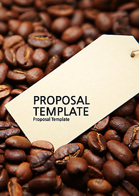 템플릿 표지 사람없음 원두 프레젠테이션 문서템플릿 서식 레이아웃 문서 제안서 네임텍 이미지템플릿 AI파일 커피 파일형식 벡터