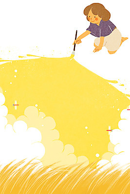 PSD 구름 여자 일러스트 상상 상상일러스트 한명 풍경 소녀 초원 가을 붓 풀잎 그리기 소녀만 소녀한명만 국내일러스트 자연요소 1 계절 어린이 잎 모션 사람 풀_식물 여자만 여자한명만 어린이만 파일형식