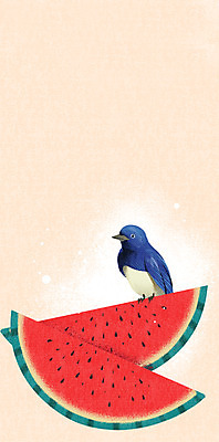 PSD 일러스트 상상 여름음식 수박 상상일러스트 사람없음 여름 철새 제철음식 제철과일 과채 국내일러스트 계절 음식 채소 과일 조류 제철 파일형식 여름_계절