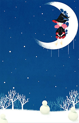 PSD 나무 여자 겨울 일러스트 상상 눈사람 상상일러스트 한명 소녀 눈 초승달 마녀 마녀모자 마녀복장 소녀만 소녀한명만 국내일러스트 자연요소 식물 모자_잡화 1 계절 어린이 날씨 사람 달 이벤트의상 여자만 여자한명만 어린이만 파일형식