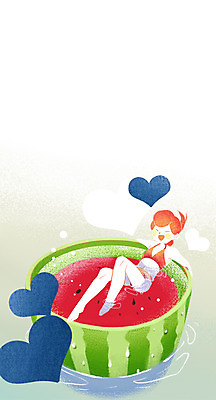 PSD 여자 수영복 일러스트 상상 물놀이 여름음식 수박 상상일러스트 한명 소녀 여름 하트 소녀만 소녀한명만 제철음식 제철과일 국내일러스트 모양 1 옷 계절 어린이 음식 과일 놀이 사람 제철 여자만 여자한명만 어린이만 파일형식 여름_계절