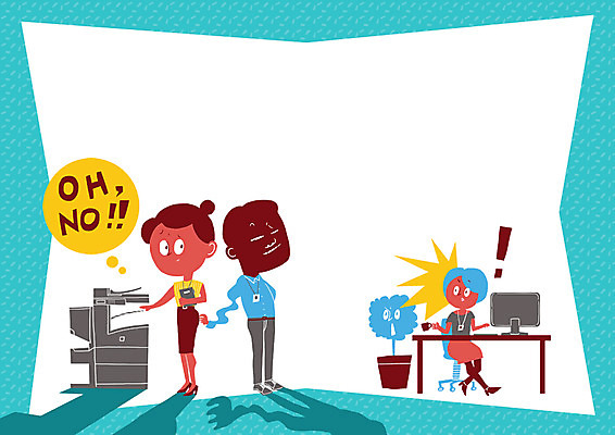 PSD 여자 남자 화분 캠페인 일러스트 성인 세명 컴퓨터 사무실 인쇄기 책상 성범죄 성희롱 프레임일러스트 국내일러스트 가구 비즈니스 프레임 사람 전자제품 범죄 파일형식