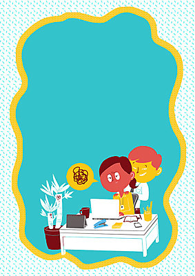 PSD 여자 남자 화분 캠페인 일러스트 성인 두명 노트북 다이어리 마사지 스테이플러 책상 연필꽂이 성범죄 성추행 성희롱 탁상달력 프레임일러스트 국내일러스트 가구 문구용품 프레임 사람 전자제품 사무용품 달력 범죄 파일형식