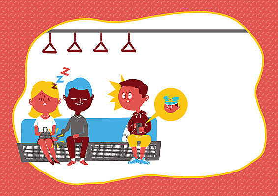 PSD 여자 남자 캠페인 가방 일러스트 여러명 성인 잠 경찰 전철 성범죄 성추행 성희롱 신고 프레임일러스트 국내일러스트 직업 잡화 육상교통 다수 대중교통 프레임 사람 범죄 파일형식