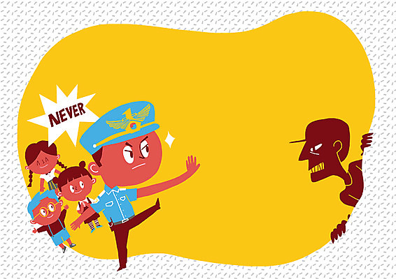 PSD 학생 여자 남자 어린이 캠페인 일러스트 여러명 성인 경찰 보호 성범죄 성희롱 프레임일러스트 국내일러스트 직업 다수 컨셉 프레임 사람 범죄 파일형식