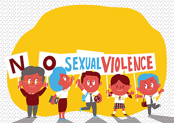 PSD 학생 여자 남자 교복 캠페인 일러스트 여러명 성인 교사 팻말 폭력 예방 성범죄 프레임일러스트 국내일러스트 직업 옷 다수 프레임 사람 범죄 사회이슈 파일형식