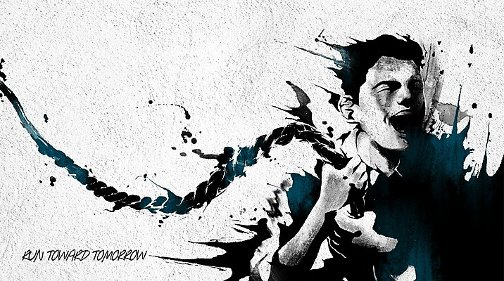 PSD 남자 밧줄 백그라운드 일러스트 한명 성인 청춘 파이팅 물감 목표 번짐 열정 물감효과 국내일러스트 1 감정 줄 컨셉 모션 사람 미술도구 파일형식 효과