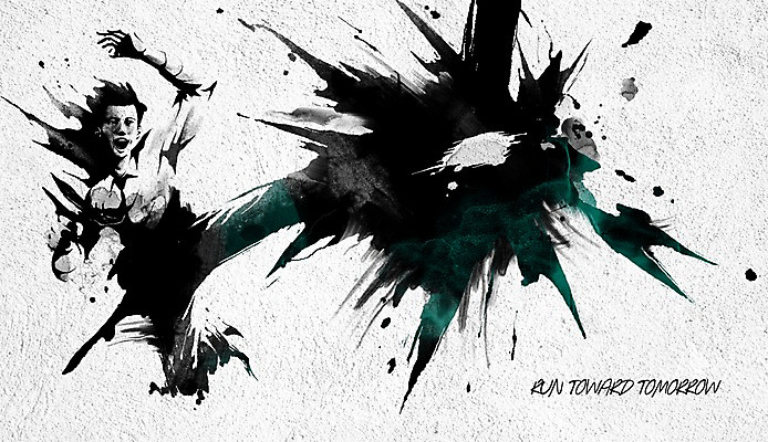 PSD 남자 백그라운드 일러스트 한명 성인 청춘 파이팅 물감 킥 목표 번짐 열정 물감효과 국내일러스트 1 감정 컨셉 모션 사람 미술도구 파일형식 효과