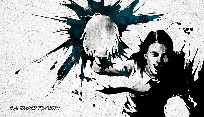 PSD 여자 백그라운드 일러스트 응원 한명 성인 청춘 파이팅 물감 응원용품 목표 번짐 열정 물감효과 국내일러스트 1 감정 컨셉 모션 사람 미술도구 오브젝트 파일형식 효과