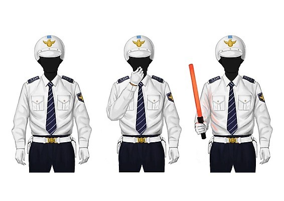 PSD 직업 남자 일러스트 성인 세명 세트 경찰 호루라기 경찰복 경찰봉 교통경찰 얼굴없음 국내일러스트 유니폼 사람 파일형식