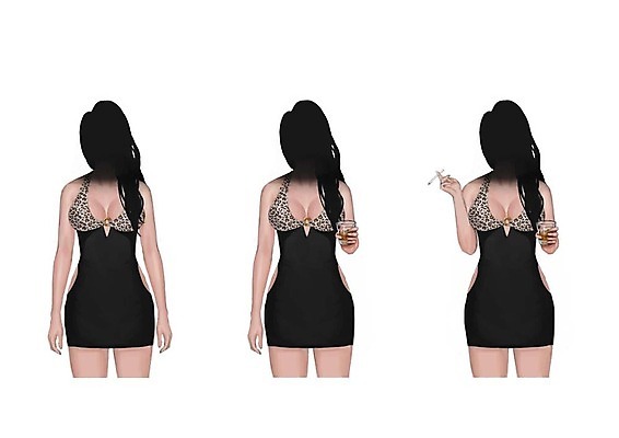 PSD 직업 원피스 여자 술잔 일러스트 담배 성인 세명 세트 얼굴없음 국내일러스트 옷 잔 사람 파일형식