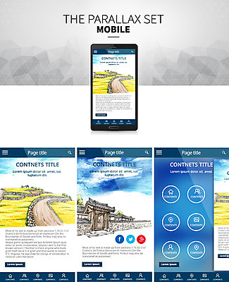 PSD 템플릿 웹템플릿 모바일 풍경 취미 사람없음 기차 가을 시골 모바일템플릿 모바일웹 시차스크롤 반응형 패럴렉스 기와담장 이미지템플릿 계절 육상교통 대중교통 기와 담장 파일형식