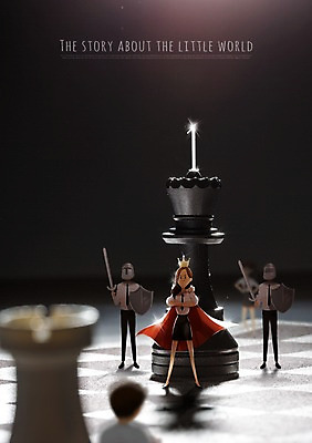 PSD 편집 여자 남자 일러스트 왕관 여러명 성인 미니어처 중세기사 체스말 체스 망토 체스판 빨간망토 소인국 국내일러스트 다수 놀이 사람 모형 말_게임 파일형식