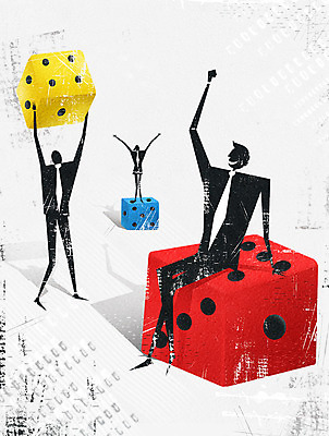 PSD 남자 일러스트 비즈니스 그림자 정장 성인 세명 경제 비즈니스맨 주사위 국내일러스트 옷 사람 직장인 파일형식