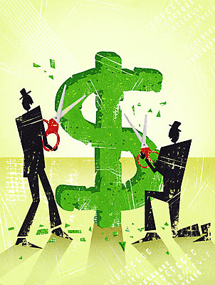 PSD 모자 남자 일러스트 비즈니스 가위 그림자 정장 성인 두명 경제 달러 비즈니스맨 화폐기호 자르기 국내일러스트 기호 잡화 옷 돈 모션 문구용품 사람 직장인 화폐 파일형식