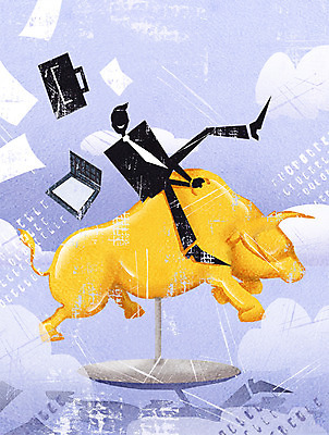 PSD 구름 남자 종이 서류가방 일러스트 비즈니스 그림자 정장 성인 경제 노트북 비즈니스맨 황소 국내일러스트 자연요소 옷 가방 사람 전자제품 직장인 소 파일형식