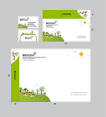 나무 구름 템플릿 꽃 명함 명함템플릿 봉투 서류봉투 편지봉투 미소 초원 사람없음 연두색 울타리 세트 태양 목장 축산업 젖소 패키지 봉투템플릿 우편봉투 비즈디자인 봉투디자인 이미지템플릿 AI파일 자연요소 식물 산업 표정 초록색 담장 소 편지 우편물 파일형식 벡터