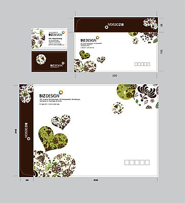 식물 템플릿 꽃 무늬 꽃무늬 명함 명함템플릿 봉투 서류봉투 편지봉투 사람없음 세트 갈색 하트 패키지 봉투템플릿 우편봉투 비즈디자인 봉투디자인 이미지템플릿 AI파일 모양 컬러 편지 우편물 파일형식 벡터