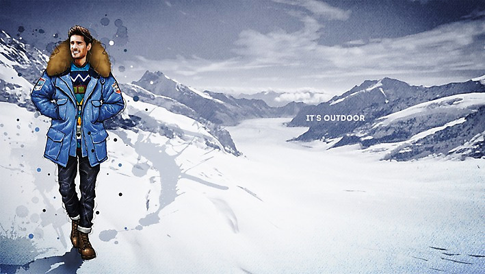 PSD 패션 남자 여행 겨울 일러스트 산 아웃도어 한명 성인 등산 눈 겨울옷 국내일러스트 자연요소 1 옷 계절 날씨 사람 트래킹 파일형식