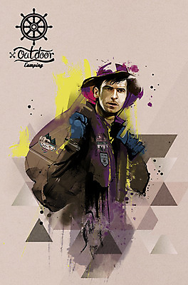 PSD 모자 패션 남자 여행 겨울 일러스트 배낭 붓터치 수채화 아웃도어 한명 성인 등산 삼각형 키_배핸들 겨울옷 지오메트릭 국내일러스트 도형 1 잡화 옷 계절 가방 사람 트래킹 핸들 파일형식