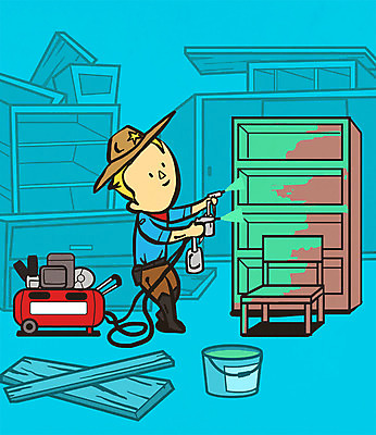 PSD 직업 남자 가구 의자 일러스트 책장 한명 성인 목재 페인트 카우보이 카우보이모자 영웅 페인트공 슈퍼히어로 스프레이페인트 초능력 카우보이복장 국내일러스트 나무 모자_잡화 1 옷 생활용품 재료 사람 파일형식