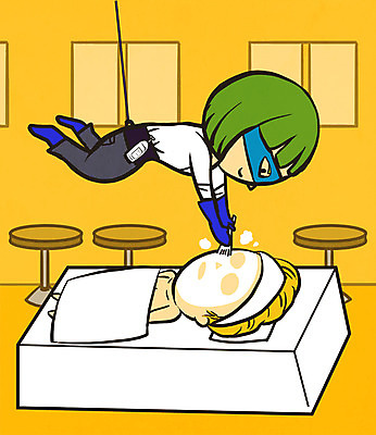 PSD 직업 여자 의자 일러스트 창문 매달리기 성인 두명 붓 피부관리 영웅 슈퍼히어로 초능력 피부관리사 국내일러스트 가구 모션 사람 뷰티 파일형식