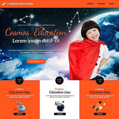 PSD 템플릿 교육 남자 별 지구 어린이 웹템플릿 이벤트페이지 한명 이벤트 우주 망원경 별자리 한국인 로켓 망토 천문학 빨간망토 어린이만 이미지템플릿 자연요소 1 사람 동양인 페이지 파일형식