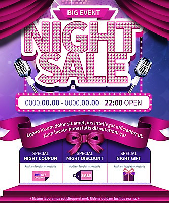 PSD 템플릿 리본 웹템플릿 이벤트페이지 이벤트 사람없음 쇼핑 세일 마이크 이미지템플릿 음향기기 페이지 파일형식