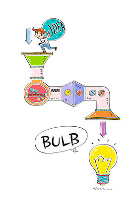 남자 화살표 말풍선 일러스트 전구 아이디어 한명 성인 기계 파이프 전구모양 국내일러스트 AI파일 모양 1 컨셉 사람 파일형식 벡터