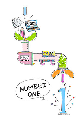 1 화살표 말풍선 일러스트 성공 사람없음 노트북 연필 다이어리 기계 넘버원 파이프 국내일러스트 AI파일 컨셉 학용품 전자제품 필기구 사무용품 파일형식 벡터