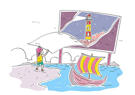 남자 바다 일러스트 등대 광고판 한명 성인 해적 선박 국내일러스트 AI파일 1 수상교통 알림판 사람 도둑 판 파일형식 벡터