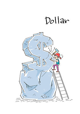 남자 조각 일러스트 사다리 한명 성인 달러 돌_바위 못 망치 조각가 국내일러스트 AI파일 1 돈 사람 도구 공구 파일형식 벡터