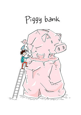 남자 조각 일러스트 사다리 한명 성인 경제 돼지저금통 돌_바위 못 돼지 망치 조각가 금융의날 국내일러스트 AI파일 1 포유류 사람 저금통 도구 공구 파일형식 벡터 법정기념일