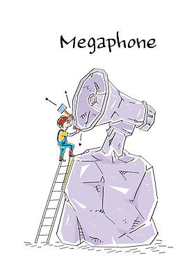 남자 조각 일러스트 사다리 한명 성인 확성기 돌_바위 못 망치 조각가 국내일러스트 AI파일 1 사람 도구 공구 파일형식 벡터