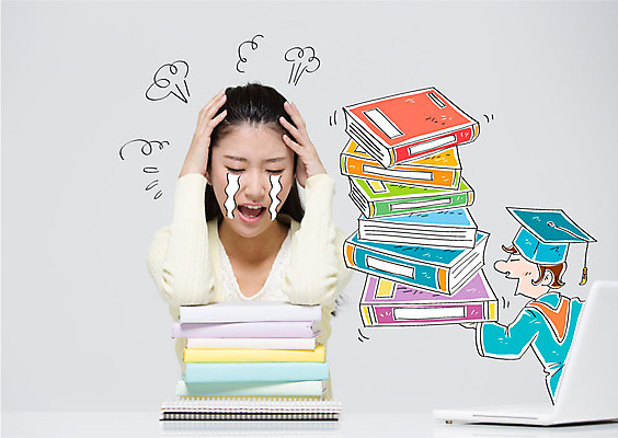 편집이미지 여자 남자 학사모 스트레스 합성일러스트 두명 책 노트북 한국인 졸업가운 눈물 합성 이미지편집 AI파일 모자_잡화 감정 졸업 사람 동양인 전자제품 가운 파일형식 벡터