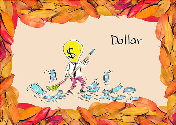 편집이미지 낙엽 지폐 사람모양 합성일러스트 경제 달러 빗자루 합성 전구모양 이미지편집 AI파일 모양 잎 돈 전구 청소도구 파일형식 벡터