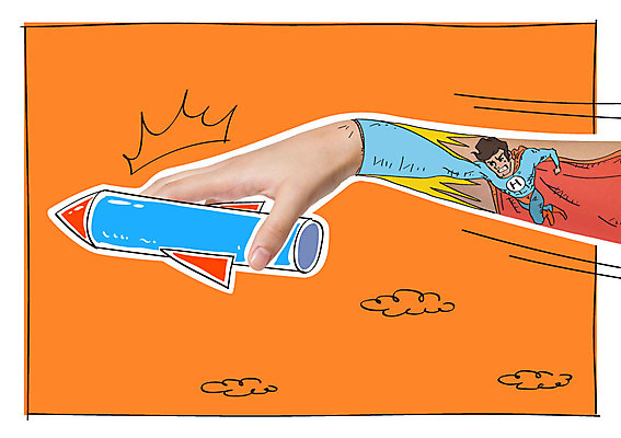 구름 편집이미지 남자 합성일러스트 한명 성인 신체부위 로켓 합성 슈퍼맨 팔 영웅 슈퍼맨의상 이미지편집 AI파일 자연요소 1 옷 사람 파일형식 벡터